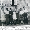 Bild 12-3 1950 vli. Marlene, Heinz, Mutter Angela, Klara, Vater Peter, Elisabeth und Johannes